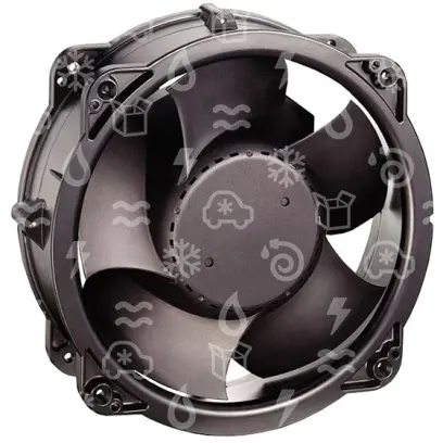 ventilátor axiální EBM, W2E208-BA20-51, d=208x80mm, 230V, do potrubí